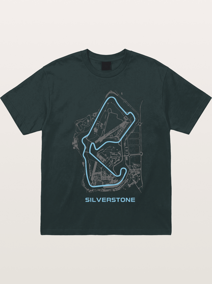 Silverstone F1 Circuit Map Gildan T-shirt