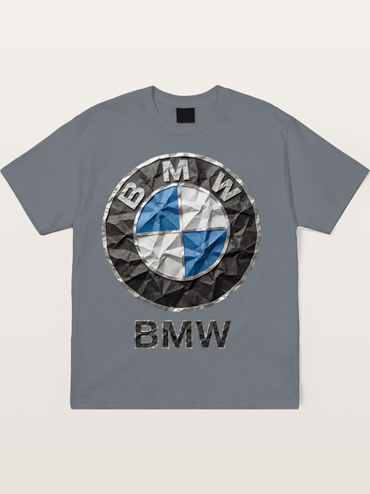 BMW Crumpled Paper Emblem Cotton T-shirt