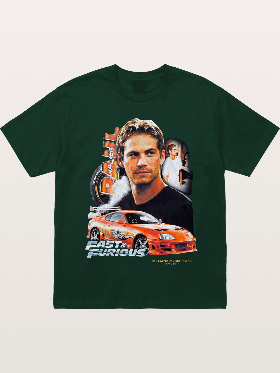 Orange Supra Fast & Furious Gildan T-shirt
