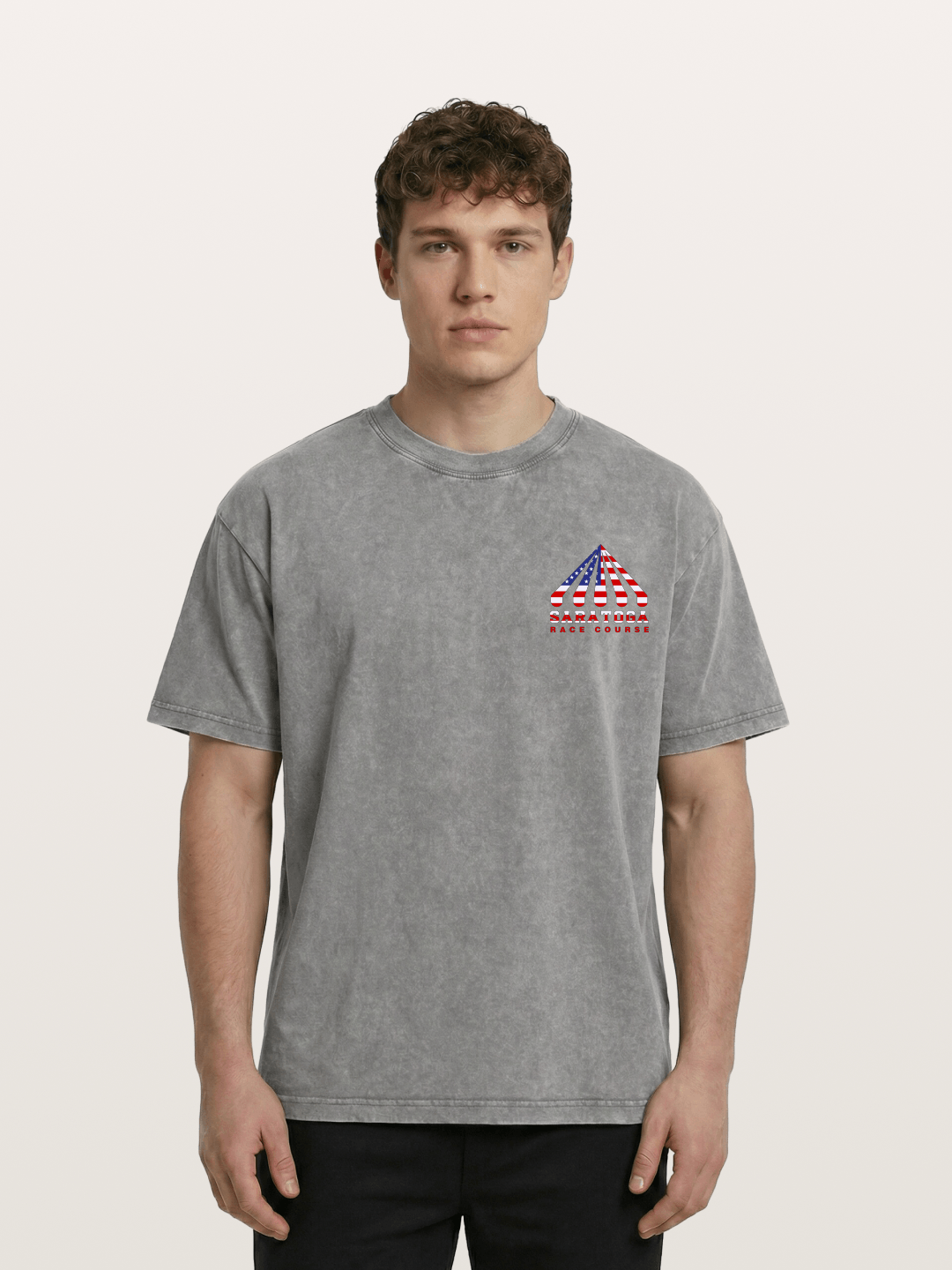 Saratoga Star Spangled Tent Top Washed T-shirt