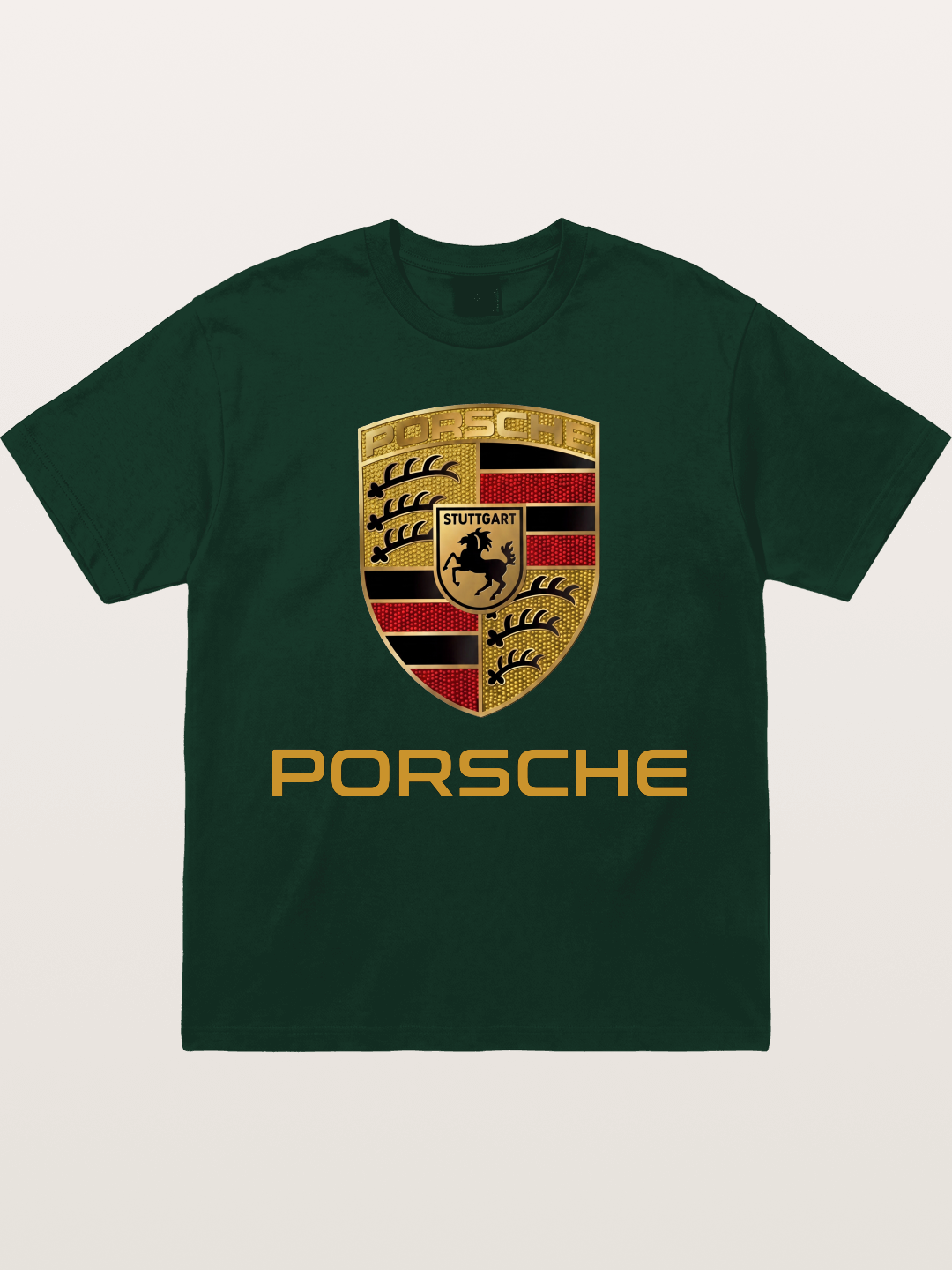Porsche Golden Emblem Gildan T-shirt
