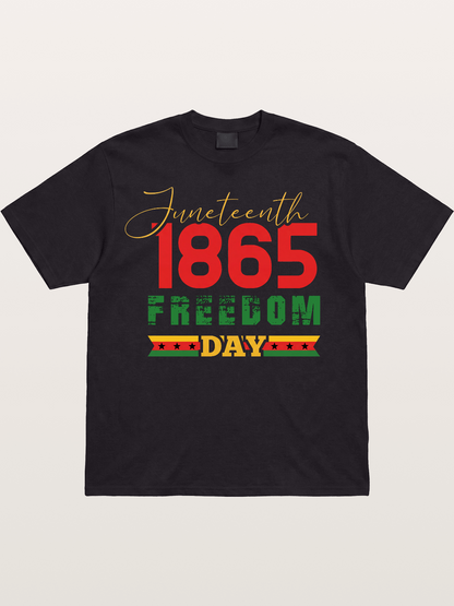 Juneteenth 1865 Freedom Day Cotton T-shirt