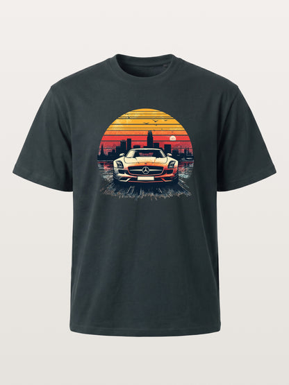 AMG Sport Car Retro Sunset Cityscape Gildan T-shirt