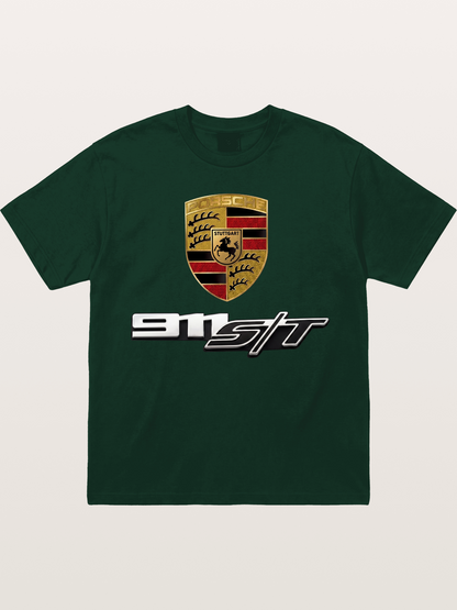 Porsche Crest With 911 ST Gildan T-shirt