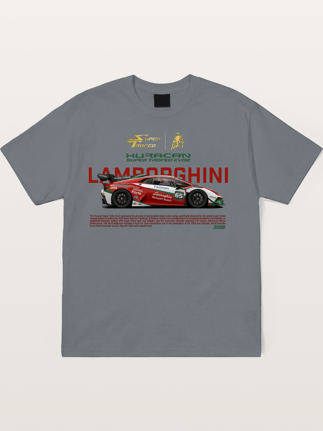 Lamborghini Huracan EVO2 Race Livery Cotton T-shirt