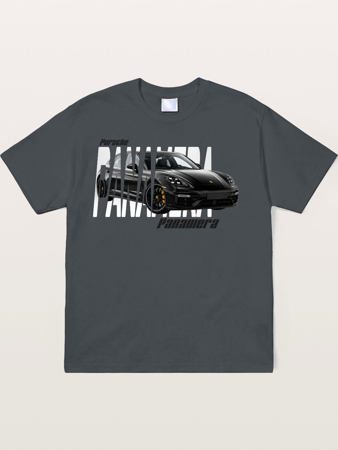 Porsche Panamera Typography Print Soft-Stay T-shirt