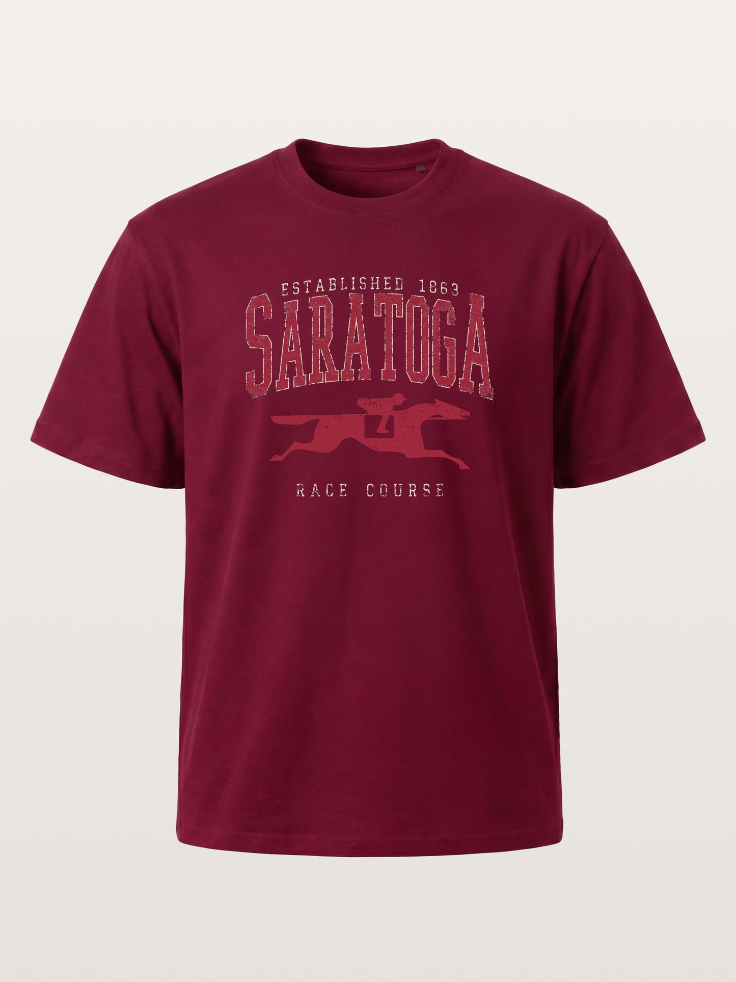 Saratoga Vintage Horse Silhouette Gildan T-shirt
