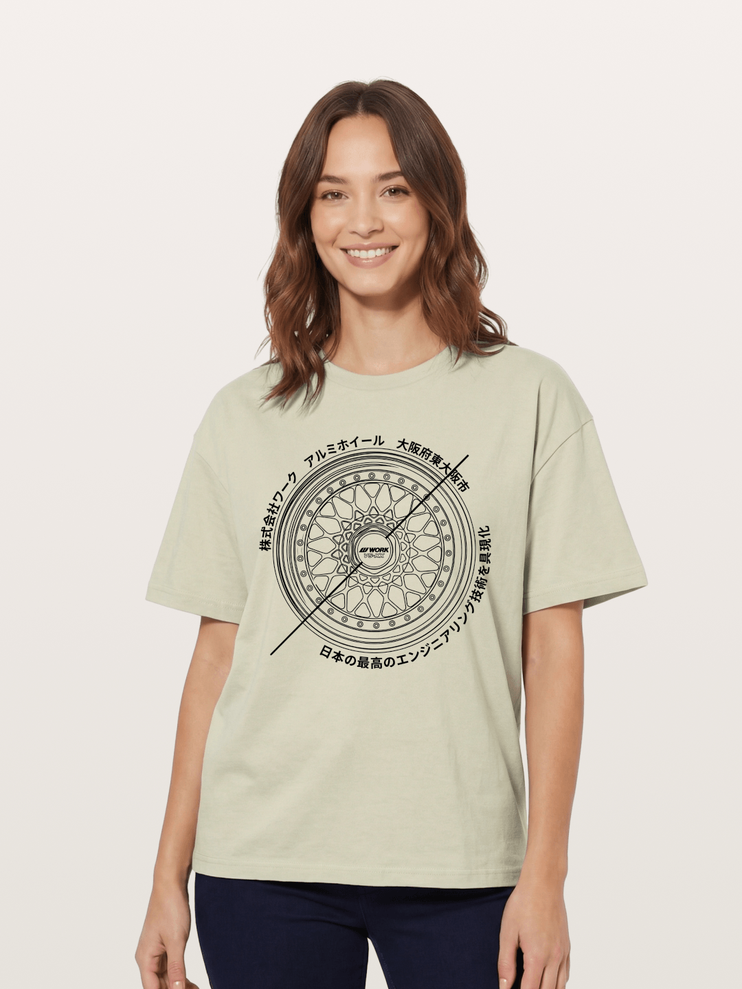 Work Wheel Cotton T-shirt