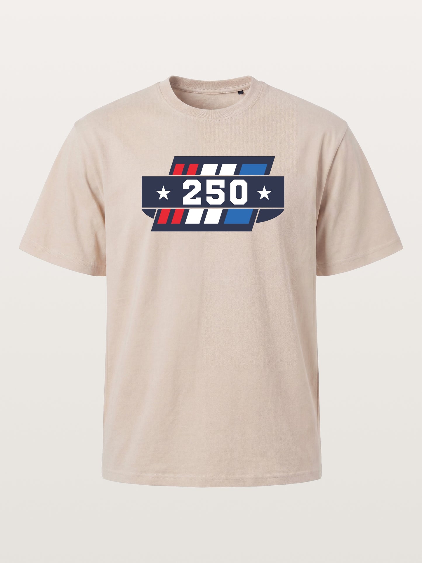 250th Anniversary Star Stripes Badge Cotton T-shirt