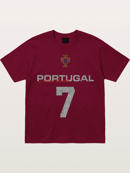 Portugal Ronaldo 7 Jersey Gildan T-shirt