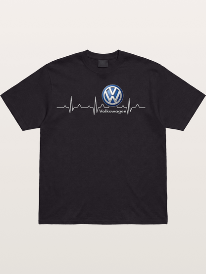 Volkswagen Heartbeat Logo Cotton T-shirt