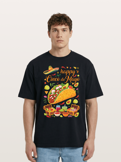 Cinco de Mayo Giant Taco Feast Cotton T-shirt