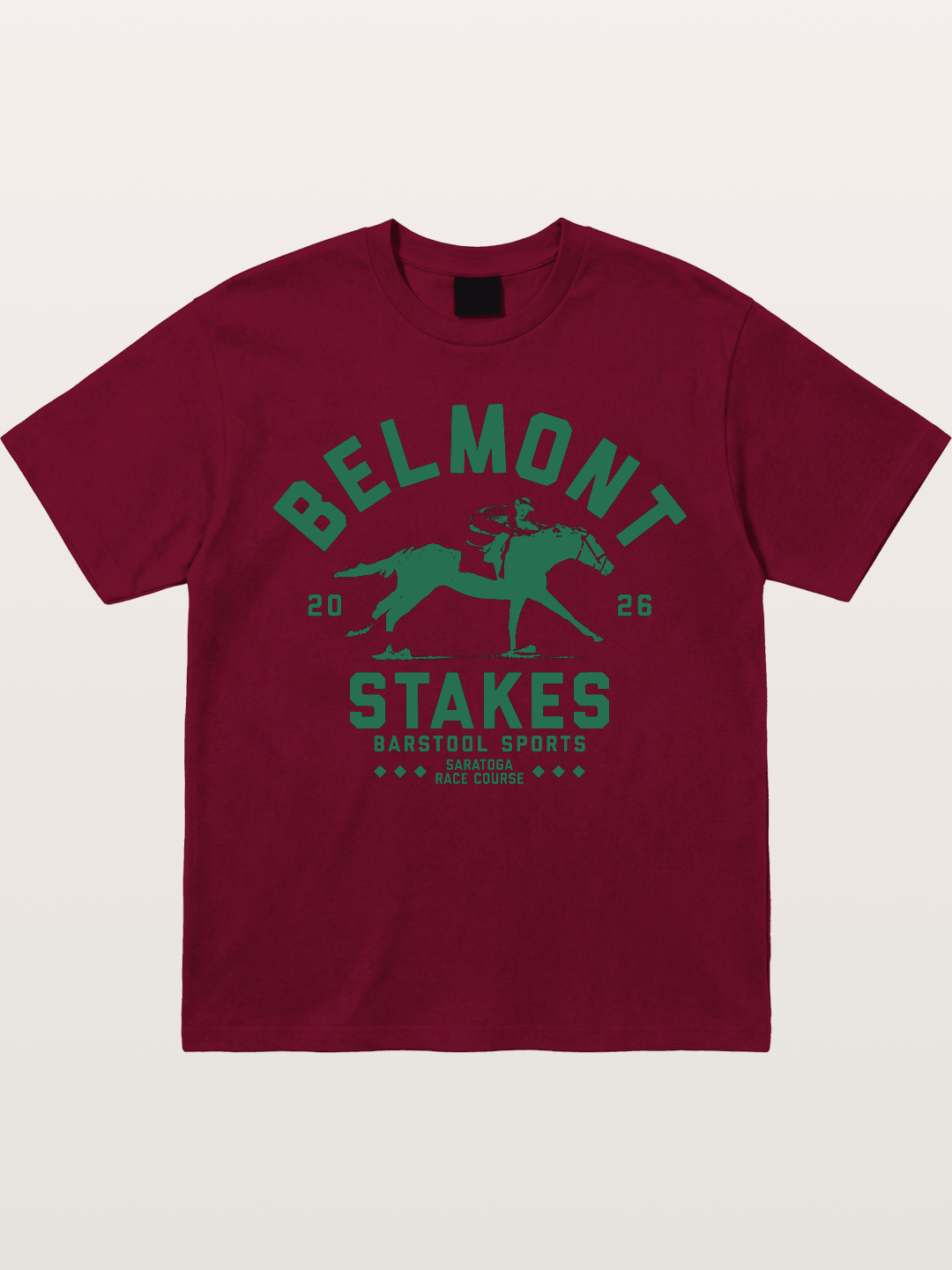 Belmont Stakes Horse Rider Silhouette Gildan T-shirt