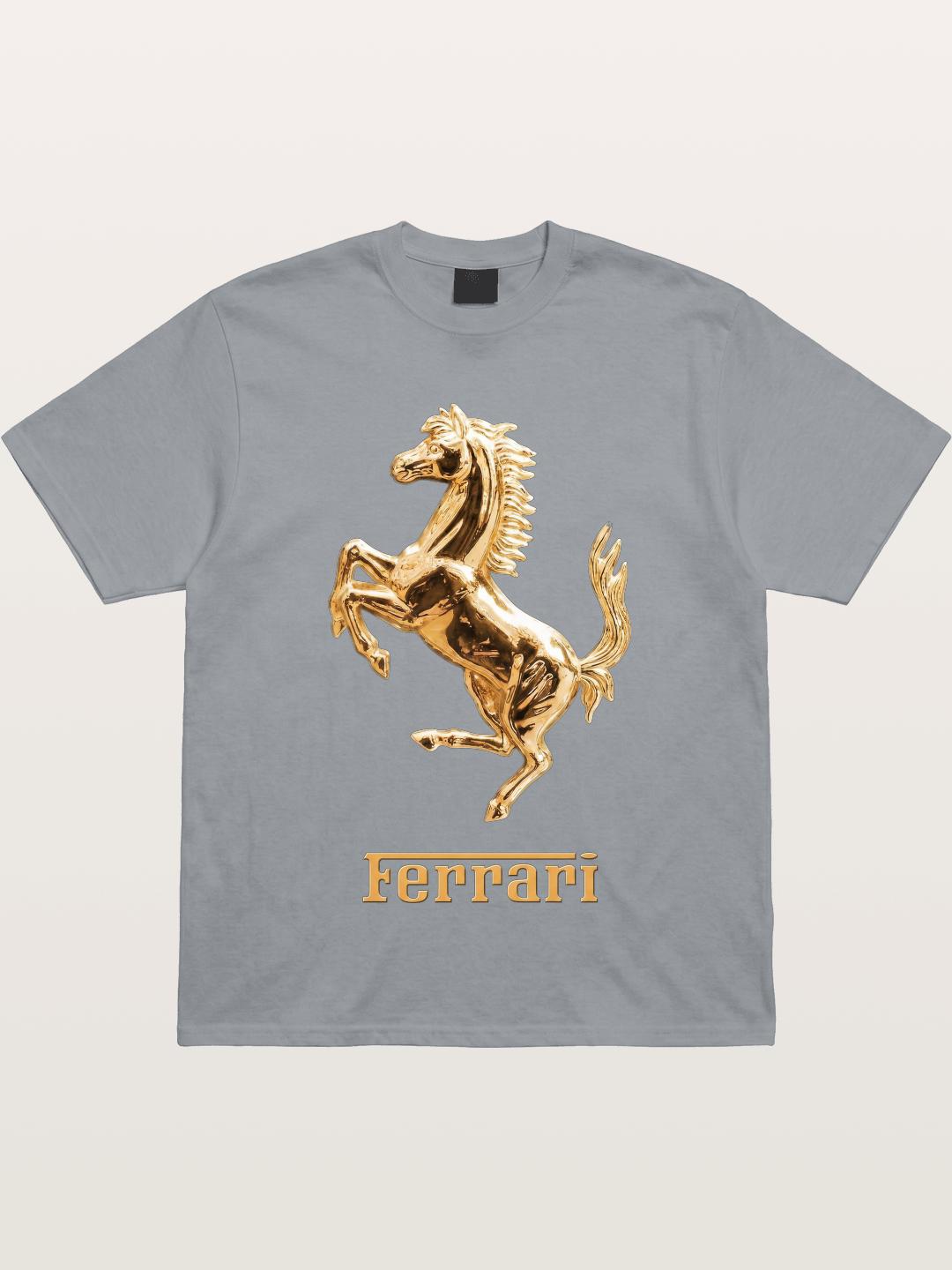 Ferrari Golden Prancing Horse Gildan T-shirt