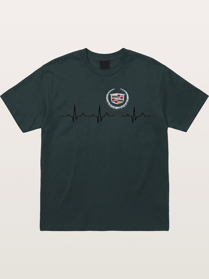 Cadillac Heartbeat Graphic Gildan T-shirt