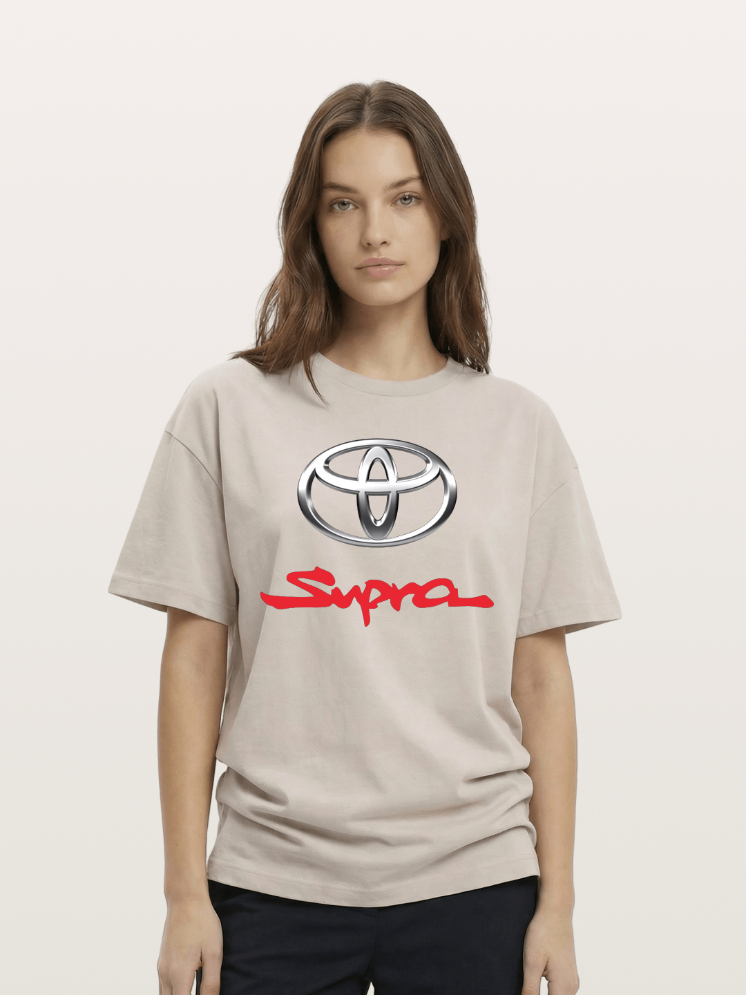 Toyota Supra Handwritten Logo Cotton T-shirt