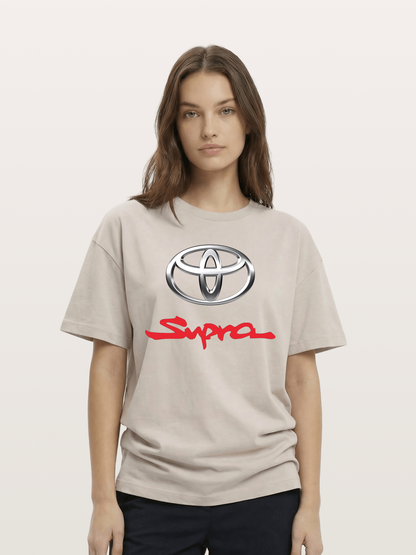 Toyota Supra Handwritten Logo Cotton T-shirt