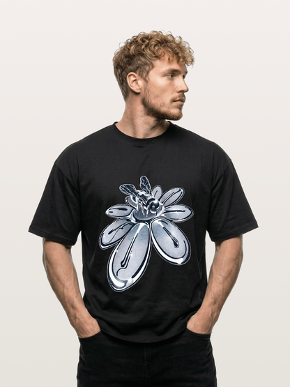 EDC Silver Chrome Daisy Art Gildan T-shirt