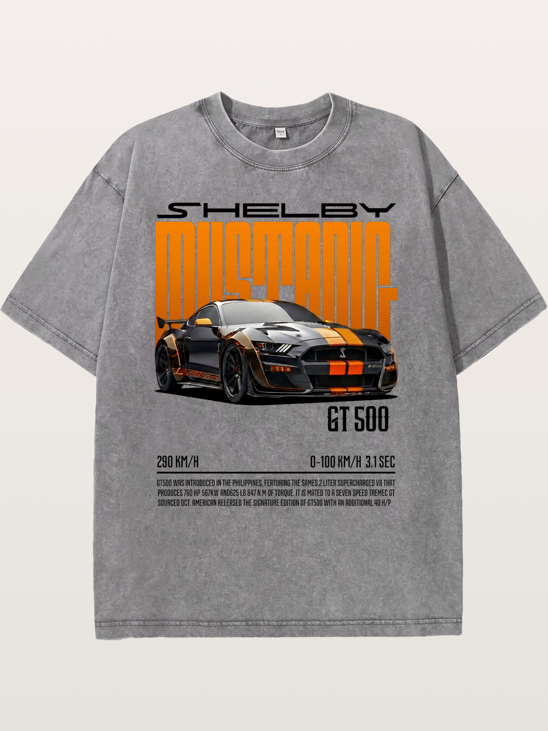 Shelby Mustang GT500 Art Washed T-shirt