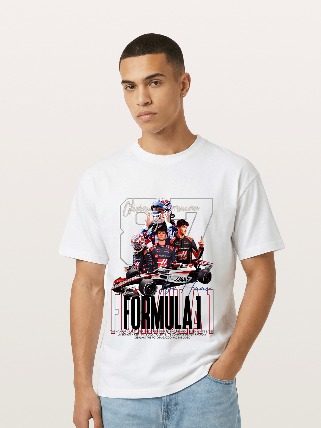 Haas F1 Bearman Gildan T-shirt