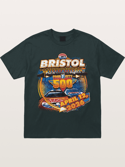 2026 Bristol Food City 500 Print Gildan T-shirt