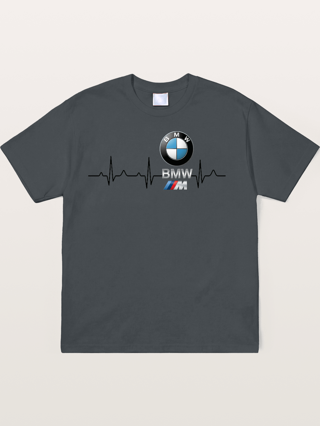 BMW Heartbeat Logo Art Soft-Stay T-shirt