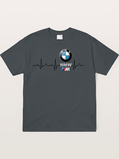 BMW Heartbeat Logo Art Soft-Stay T-shirt