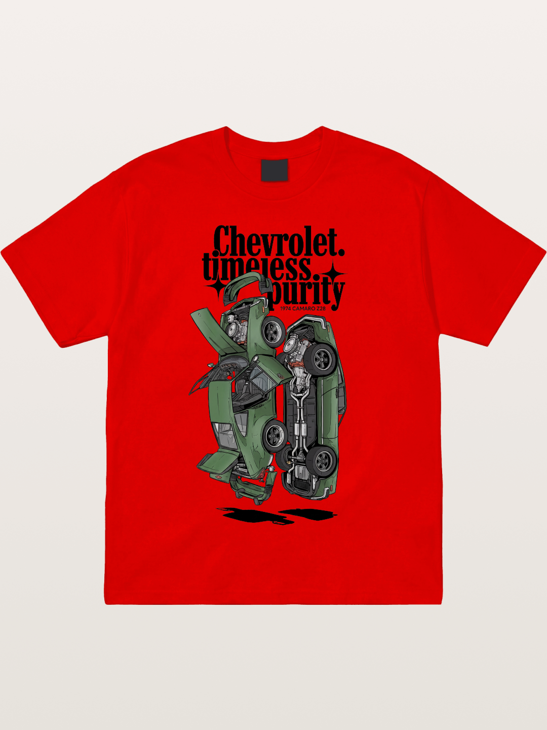 Timeless Purity Muscle Car Cotton T-shirt