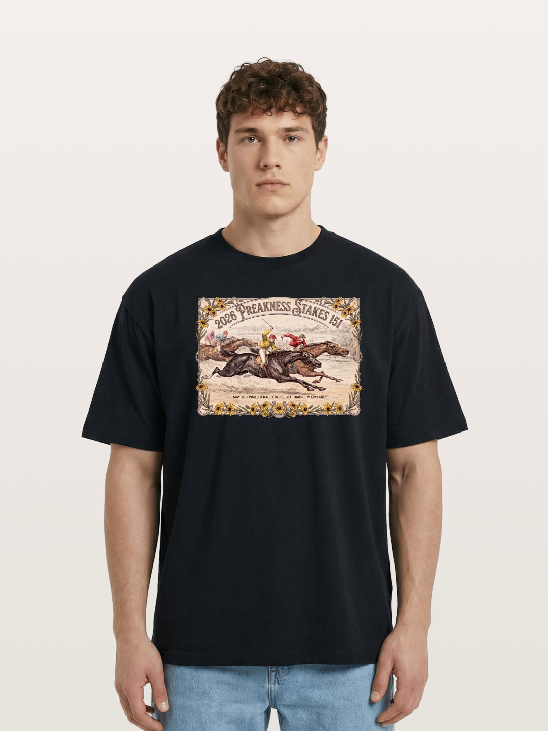 2026 Pimlico Race Course Print Cotton T-shirt