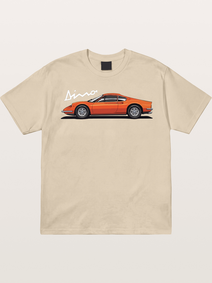 Vintage Orange Sports Car Side Gildan T-shirt