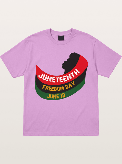 Juneteenth Freedom Day Silhouette Gildan T-shirt