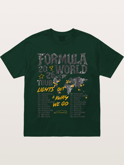 2026 F1 World Tour Poster Gildan T-shirt