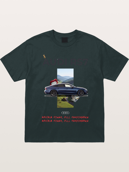 Audi RS7 Surreal Collage Art Gildan T-shirt