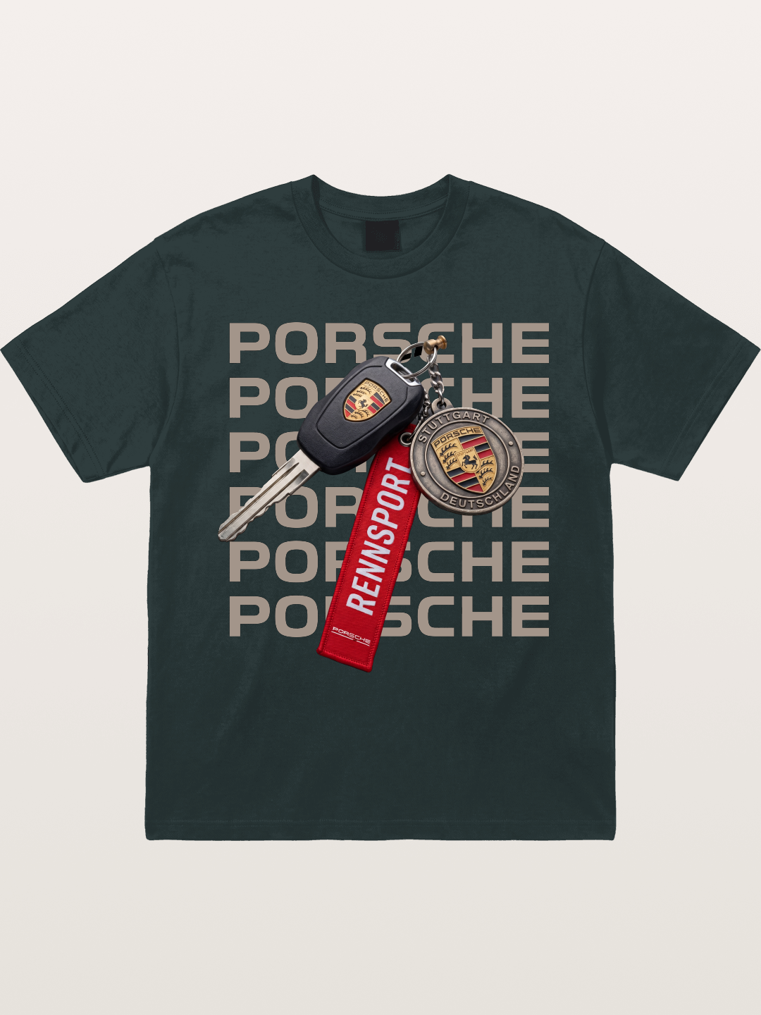 Porsche Key Rennsport Accessory Gildan T-shirt