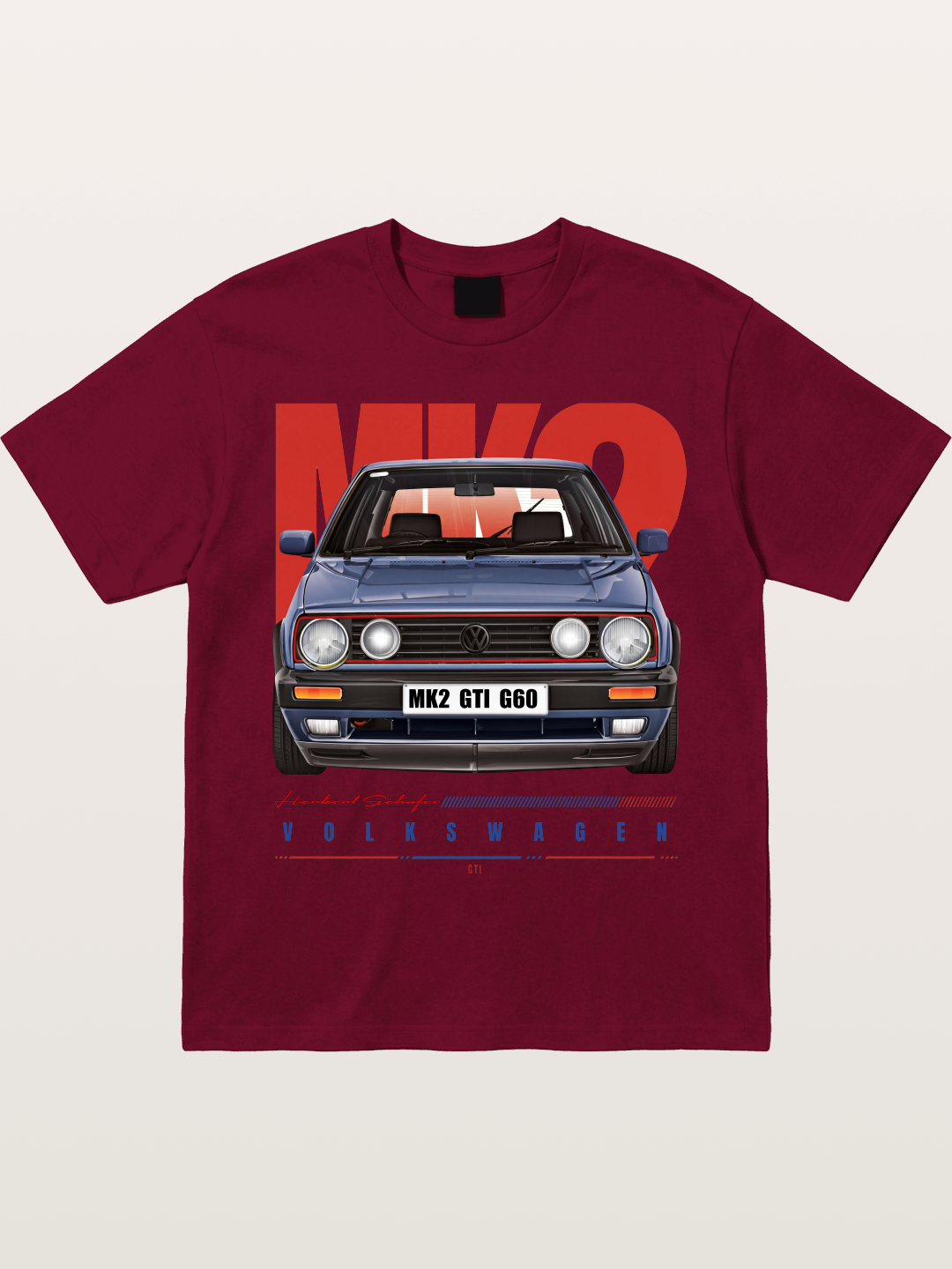 Volkswagen Golf MK2 GTI G60 Gildan T-shirt