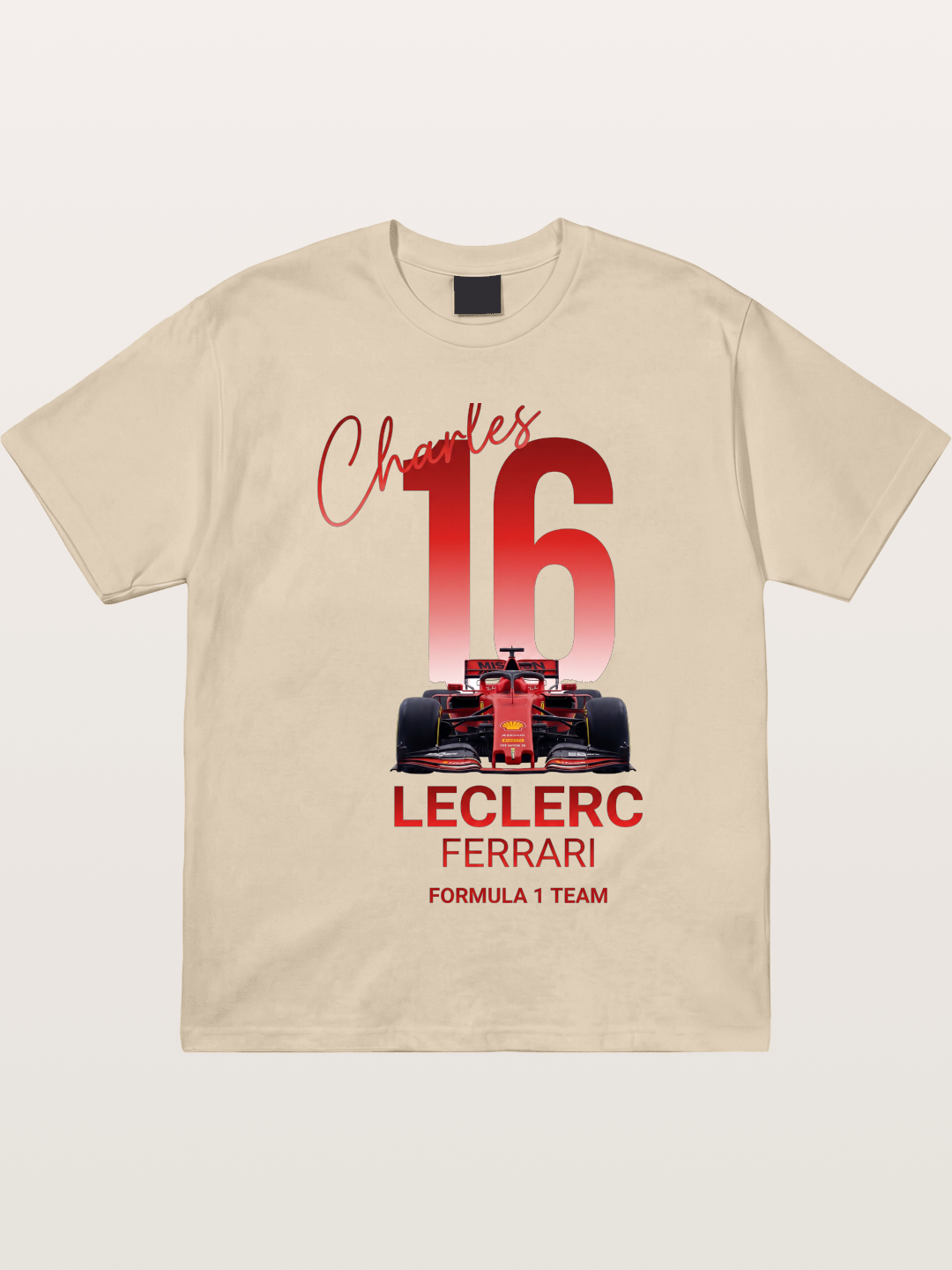 Charles Leclerc Ferrari 16 Art Gildan T-shirt