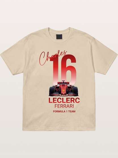 Charles Leclerc Ferrari 16 Art Gildan T-shirt