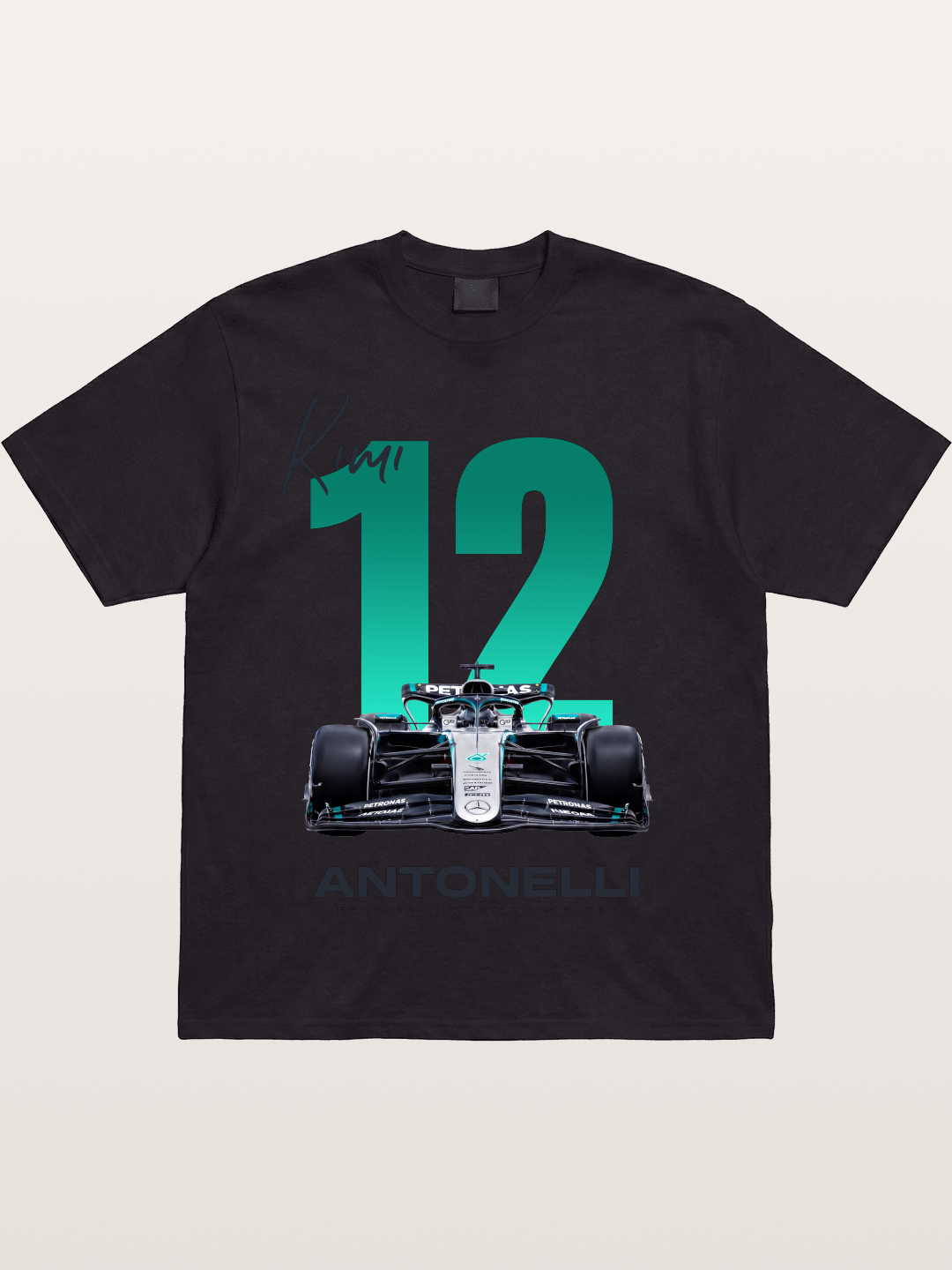 Kimi Antonelli Mercedes F1 12 Cotton T-shirt