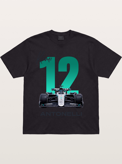 Kimi Antonelli Mercedes F1 12 Cotton T-shirt