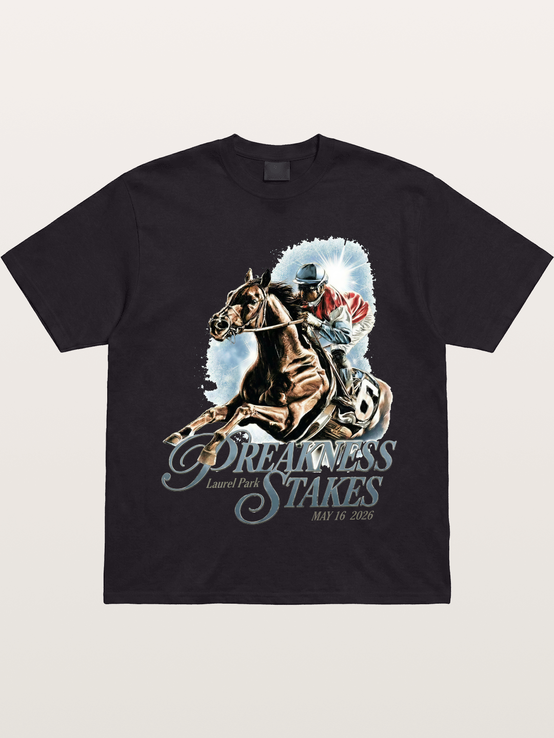 Preakness Stakes Jockey Poster Gildan T-shirt