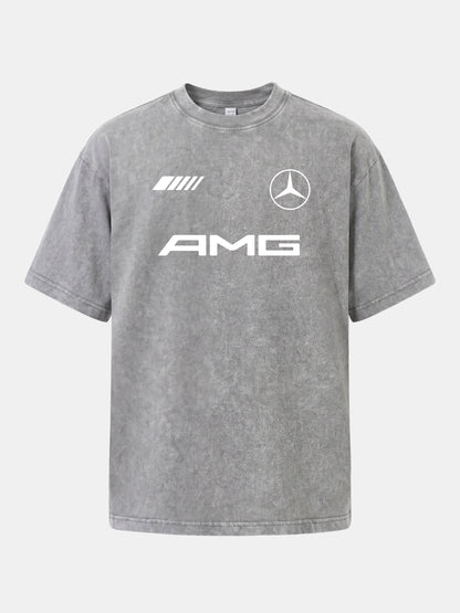 Mercedes AMG Three Element Dark Layout Washed T-shirt