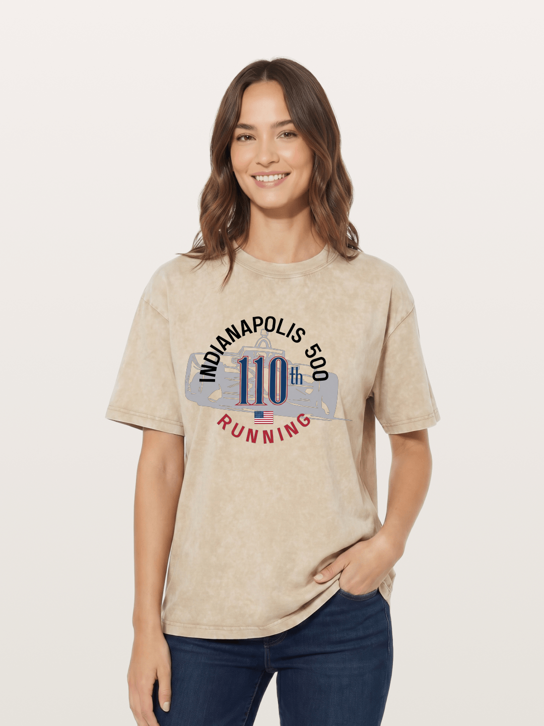 Indy 500 110th Anniversary Emblem Washed T-shirt