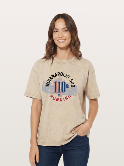 Indy 500 110th Anniversary Emblem Washed T-shirt