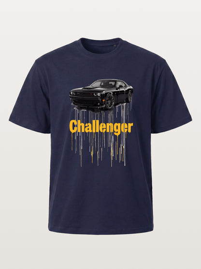 Drip Paint Challenger Poster Gildan T-shirt