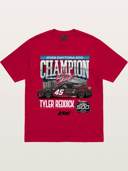 Tyler Reddick Daytona 500 Champion Print Gildan T-shirt