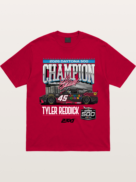 Tyler Reddick Daytona 500 Champion Print Gildan T-shirt