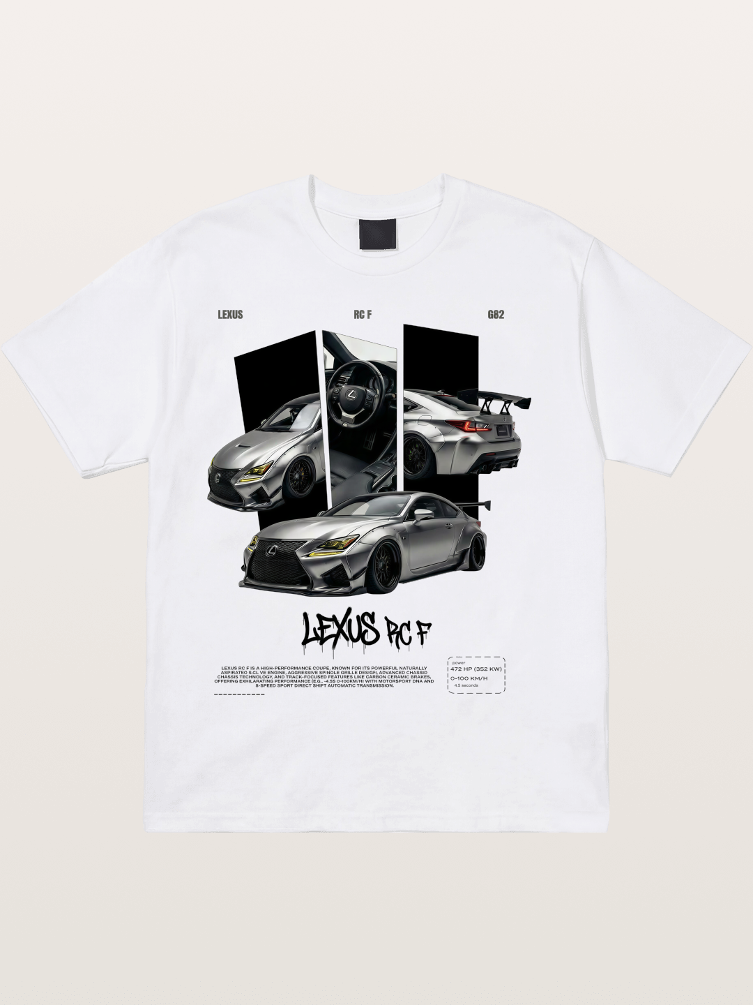 Lexus RC F Multi-Angle Print Cotton T-shirt