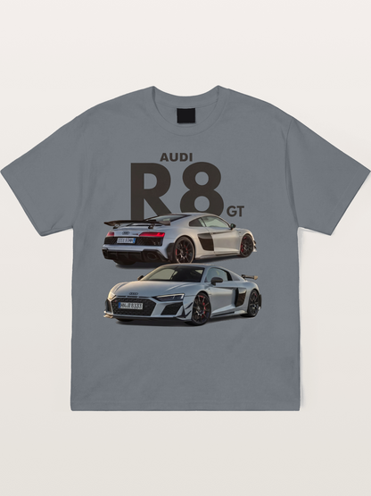 Audi R8 GT Front Rear View Cotton T-shirt