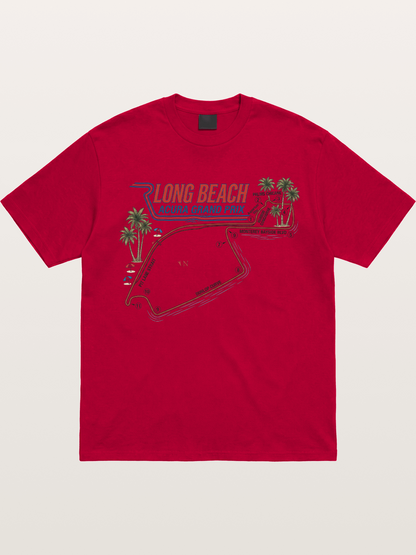 Long Beach Race Track Art Gildan T-shirt