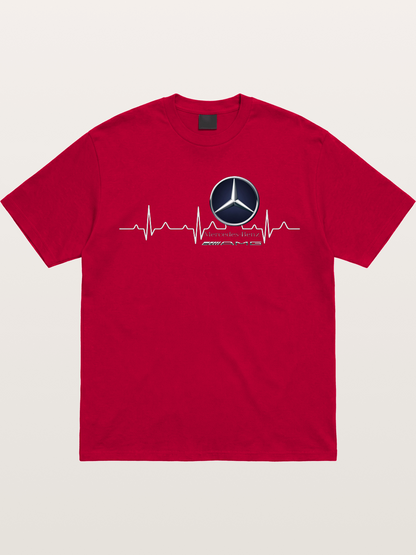Mercedes Heartbeat Line Gildan T-shirt